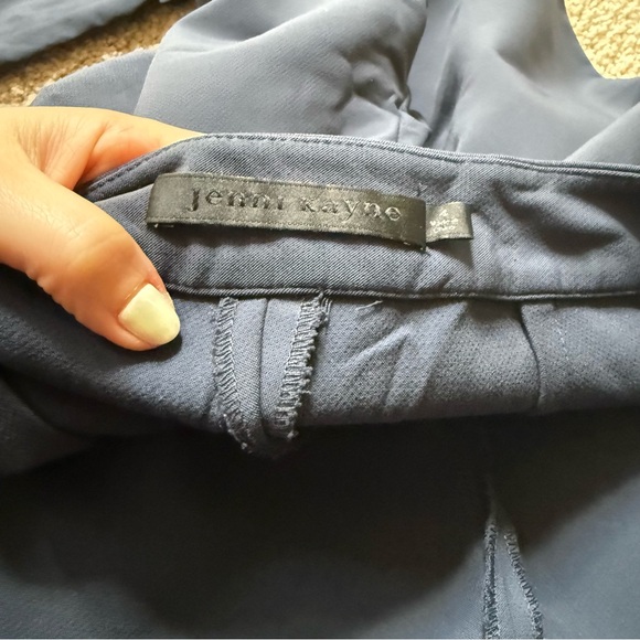 Jenni Kayne Poplin Career Pant in Navy Size 4 - Picture 3 of 4